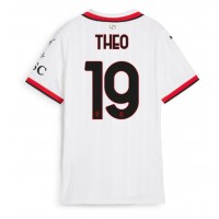 AC Milan Theo Hernandez #19 Vieraspaita Naiset 2024-25 Lyhythihainen